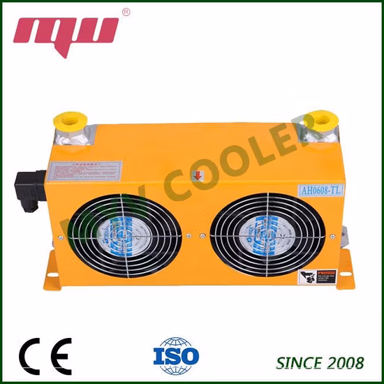 플레이트 핀과 엔진 팬이 있는 공냉식 유압 오일 쿨러