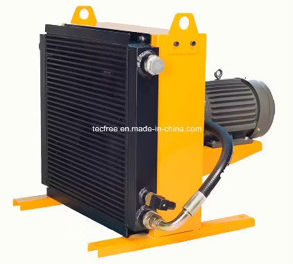전기 펌프 모터가 장착된 유압 열교환기 공기 오일 쿨러