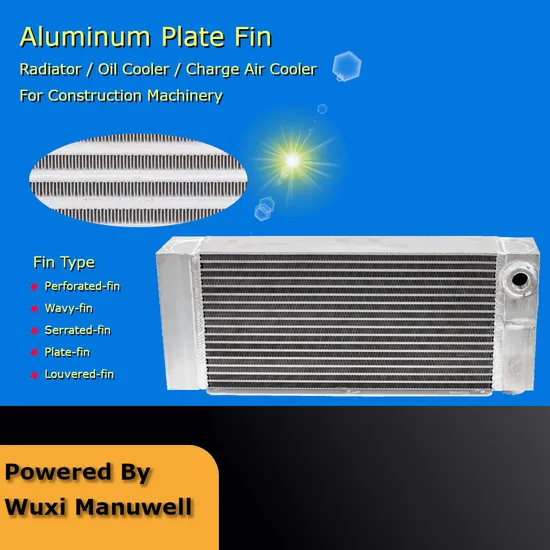 유압 시스템 워터 쿨러/오일 쿨러