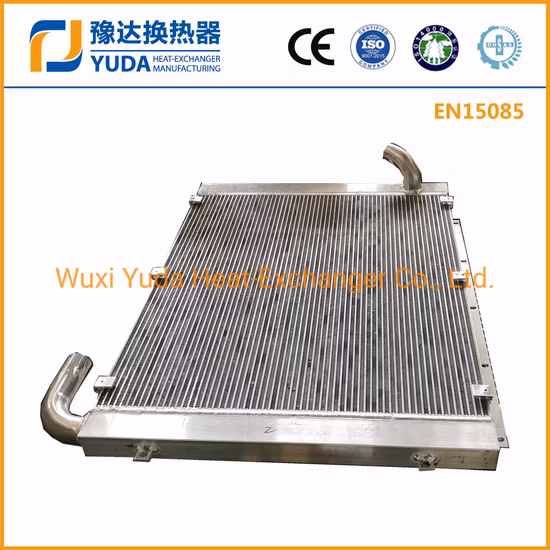 애프터마켓용 알루미늄 플레이트로 제작된 굴삭기용 유압 오일 쿨러